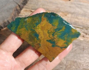 Picture Lapidary Green Skaggs Jasper, Natural Rough Slab, Java Stone Mineral - Picture 1 of 9