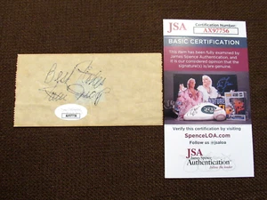 WILLIE MAYS BEST WISHES GIANTS 600/3000 CLUB HOF SIGNED AUTO VTG 1960'S CUT JSA - Picture 1 of 4