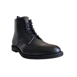 AllSaints Harland Leather Cap Toe Boots in Black Men's Size 13 - Picture 1 of 10