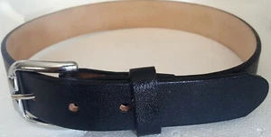 Kinder Leder Schwerlast Gürtel 100% Leder - SCHWARZ 30mm Cinto de Suave 100% Piel - Bild 1 von 3