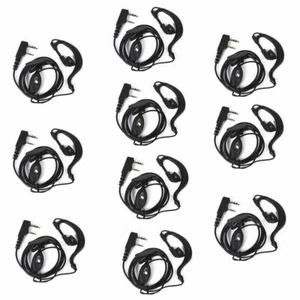 10X 2PIN HEADSET EARPIECE MIC FOR BAOFENG UV-5R UV-82 BF-888S RADIO WALKIETALKIE - Foto 1 di 6