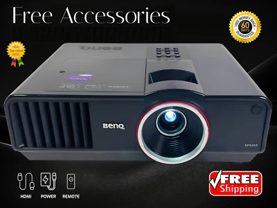 Benq SP920P DLP Projector 6000 ANSI Large Venue Professional 1080p HDMI w/Remote - Image 1 of 4