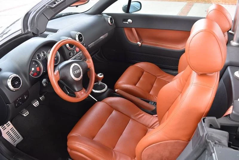 For Audi TT MK1 (1999-2006) Burnt Orange Leather Replacement Seat Covers - Image 1 of 4