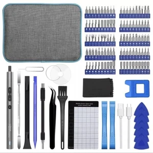 Precision Magnetic Electric Screwdriver Set Computer Pc Phone Repair Tool Kit - Picture 1 of 6