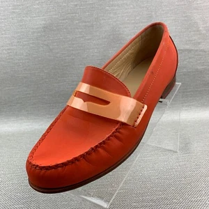 Cole Haan Monroe Penny-Loafer orange reflektierend runde Zehenpartie Slipper Größe 10B - Bild 1 von 13