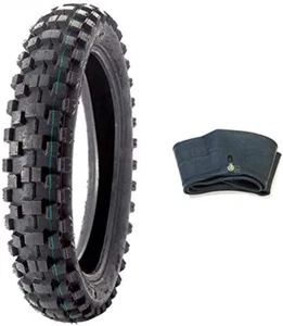 Combo Dirt Bike Tire Size 90/100-14, Includes Inner Tube Size 90/100-14 TR4 Valv - Picture 1 of 12