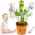 USB Recharge Dancing Cactus Plush Toy Doll Electronic Recording Shake With Song