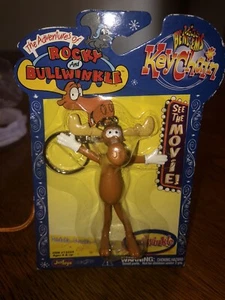 The Adventures of Rocky and Bullwinkle Micro Bend-Ems Keychain Bullwinkle 2000 - Picture 1 of 6