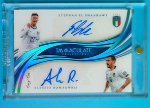 Panini Immaculate Platinum El Shaarawy Romagnoli 2020 ¡doble automático 1/1! - Imagen 1 de 2