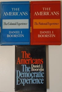 The Americans Daniel J Boorstin Colonial National Democratic Experience 3 Volume - Picture 1 of 4