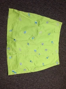Island Size 4 Green Shorts Skirt Skort Summer Eye Glasses Beach Bag Design  - Picture 1 of 11