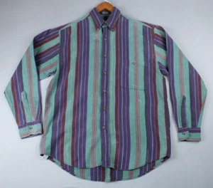 Vintage Lord Taylor Kensington Cotton Striped Button Down Longsleeve Shirt 90s M - Bild 1 von 19