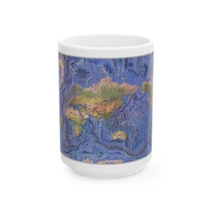 World Ocean Floor (1981) (Map) White Coffee Mug - Picture 1 of 9
