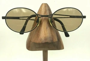 Vintage Vogue VO3233-S 337 Black Metal Oval Sunglasses Italy FRAMES ONLY - Picture 1 of 10