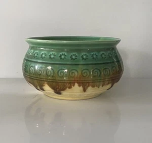 Japanese Ceramic Wastewater Receptacle Tea Ceremony Basin Bowl Vtg Kensui - Picture 1 of 10