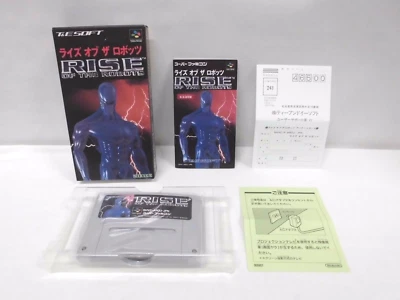 SNES - RISE OF THE ROBOTS - NEW! Super famicom. Japan. English screen. 14696 - Image 1 of 4