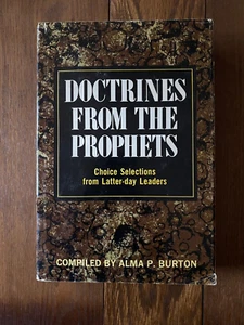 Doctrines from the Prophets 1977 Alma Burton 5th Edition Hardcover DJ Mormon - Picture 1 of 19