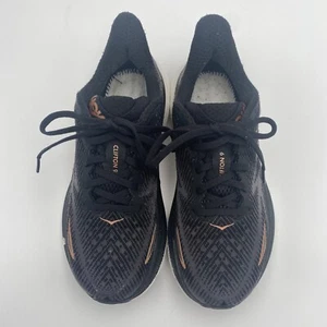 Hoka One One Women's Clifton 9 Size US 6B UK 4.5 Running Shoes 1127896 Black - Picture 1 of 15