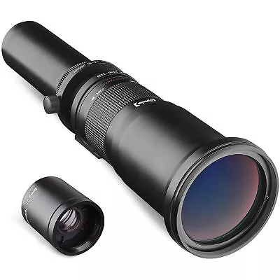 Opteka 650-2600mm f/8 Telephoto Zoom Lens for Nikon F DX D7500 D7200 D7100 D7000 - Image 1 of 4