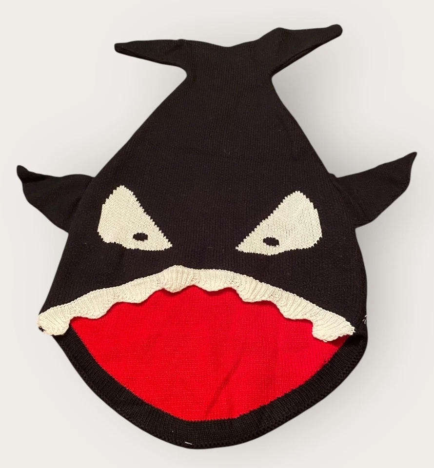 Orca Whale Knit Blanket Multi Purpose Swaddling Gift Toy Bag Baby Shower Gift - Image 1 of 4