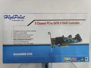 HighPoint RocketRaid 2320 8 Channel PCI Express SATA II Raid Controller - Picture 1 of 4