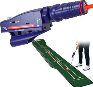 Indoor Golf Training Aid, Golf Putting Trainer for Perfect Alignment Tool, Red - Picture 1 of 7