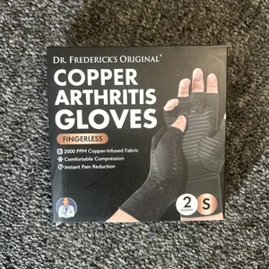 Dr. Frederick's Original Copper Arthritis Glove - 2 Gloves -S Size Free Shipping - Picture 1 of 2