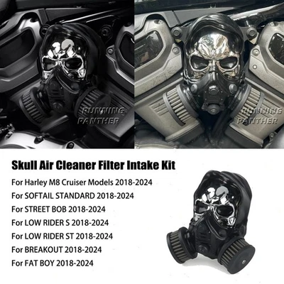 Kit de admisión de filtro de filtro de filtro de aire calavera para Harly Low Rider ST 2018-2024 2023 Foto 1 de 4