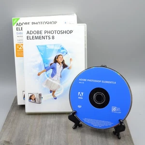 Adobe Photoshop Elements 8 Software Disc w/ Serial Number For Mac OS - Picture 1 of 7