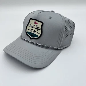 Bioworld Happy Gilmore Just Tap It In Rope Snapback Mens Golf Hat Cap Gray NEW - Picture 1 of 14