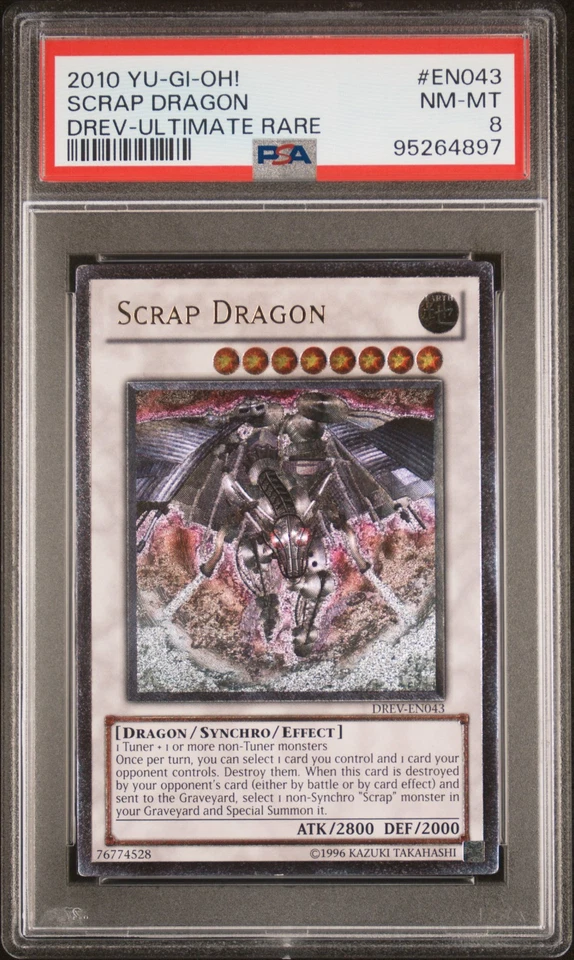 Scrap Dragon Ultimate Rare PSA 8 NM-Mint Duelist Revolution DREV-EN043 Yugioh - Image 1 of 2