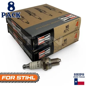 8 Pack Champion Spark Plug - For MS181 Stihl Chainsaw - Picture 1 of 3