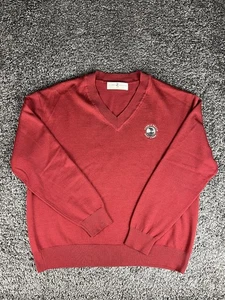 FAIRWAY & GREENE Pebble Beach Golf Links Merino Wool Sweater Men’s Medium - Picture 1 of 7