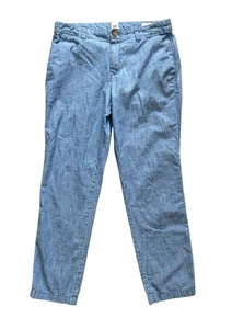 Pantalones GAP Mujer Novia Azul Caqui Talla 6 - Ligeros - Pierna Recta - Imagen 1 de 5