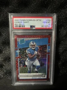 2020 Donruss Optic D'Andre Swift Red Mojo RC #159 PSA 10 ๐ฅถ๐ฅ๐๐๐ - Picture 1 of 2