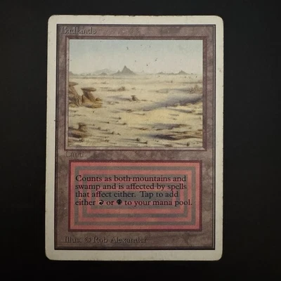 Magic The Gathering Unlimited Badlands Dual Land Heavily Played See Photos - Image 1 of 2