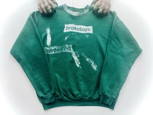 Oversize Waldgrün Pullover Sweatshirt Gr. XL Brokeboys Grün Sweater - Bild 1 von 18