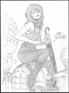 MARK BUCKINGHAM SIGNIERT DEATH ORIGINAL KUNST!  KOSTENLOSER VERSAND! - Bild 1 von 1