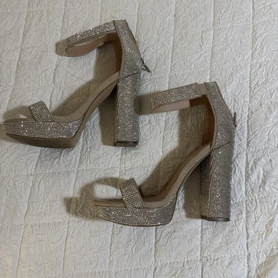 Steve Madden Sparkling Platform Women High Heel Shoes 7.5 size - Image 1 of 3
