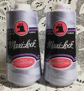 NEW 2 lite purple maxi-lock 3000Yd spools 100% polyester overlock sewing thread - Picture 1 of 3