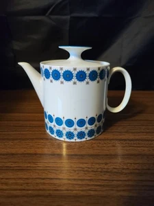 Thomas Rosenthal - 1962 Medallion Tea Pot By Richard Sherrar Blue Atomic  - Picture 1 of 9