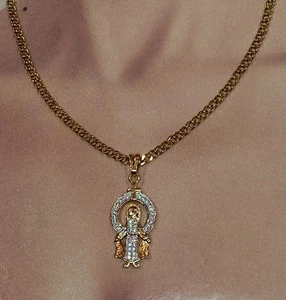 Vintage XUPING 24 Zoll Kubanische Kette Halskette, Goldfarben - Bild 1 von 19