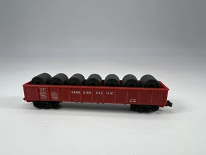 Góndola Pacífico Canadiense Lima #339234 escala N con contenedor carga buen estado - Imagen 1 de 6