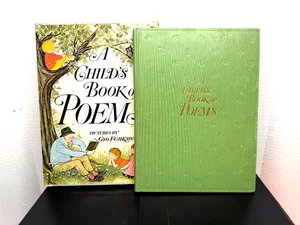 A Child's Book of Poems Fujikawa 1969 First Edition Hardcover Cardboard Pocket - Imagen 1 de 14