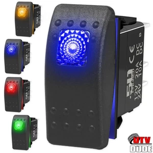 On/Off Toggle Marine Rocker Switch Sand Rail UTV RZR Maverick X3 Off Road 4x4 - Picture 1 of 21