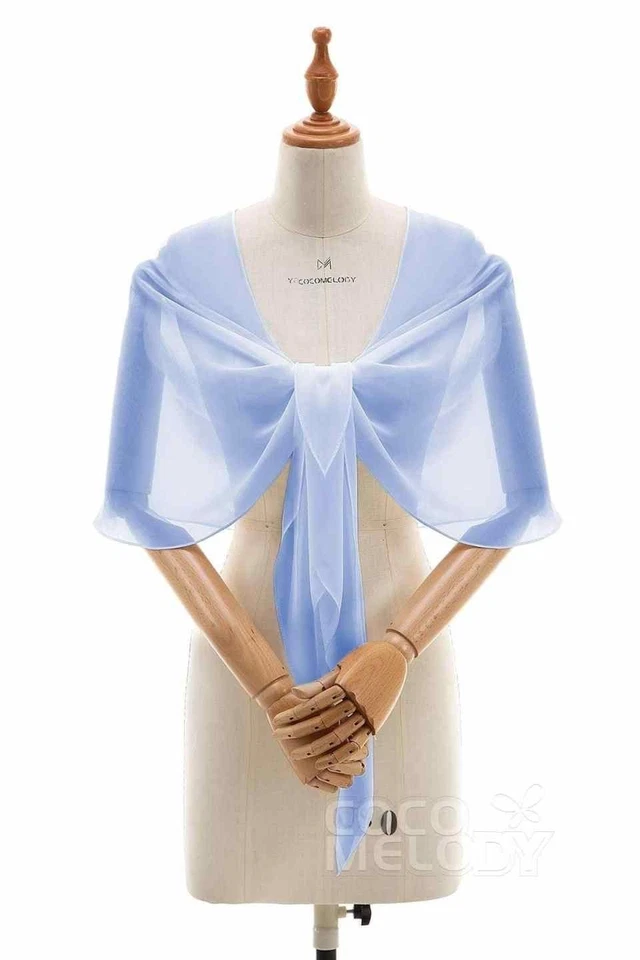 Vestido de novia Topper Chaqueta para novia Chifón Sin mangas Top Accesorios nupciales Foto 1 de 4