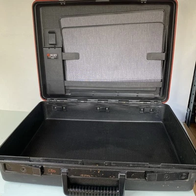 DELSEY Club HardShell Briefcase 1980s Office Case Black - Image 1 of 4