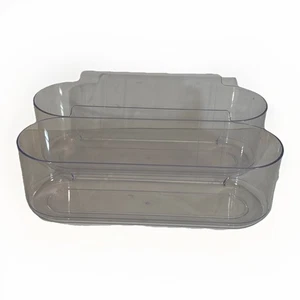 Clear 2-Tier Plastic Organizer Bin – No Adhesive | Preowned Excellent - Picture 1 of 1