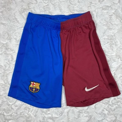 Pantalones Cortos Uniforme FC Barcelona Hogar 2021-22 Nike DRI-FIT Niños Pequeños Fútbol Fútbol Foto 1 de 4