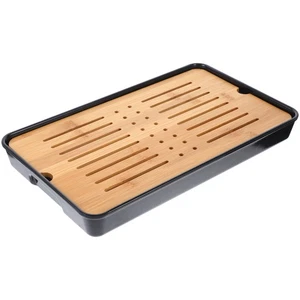 Japanese Tea Tray Small Traditional Chinese Water Absorbent Rectangular - Picture 1 of 12